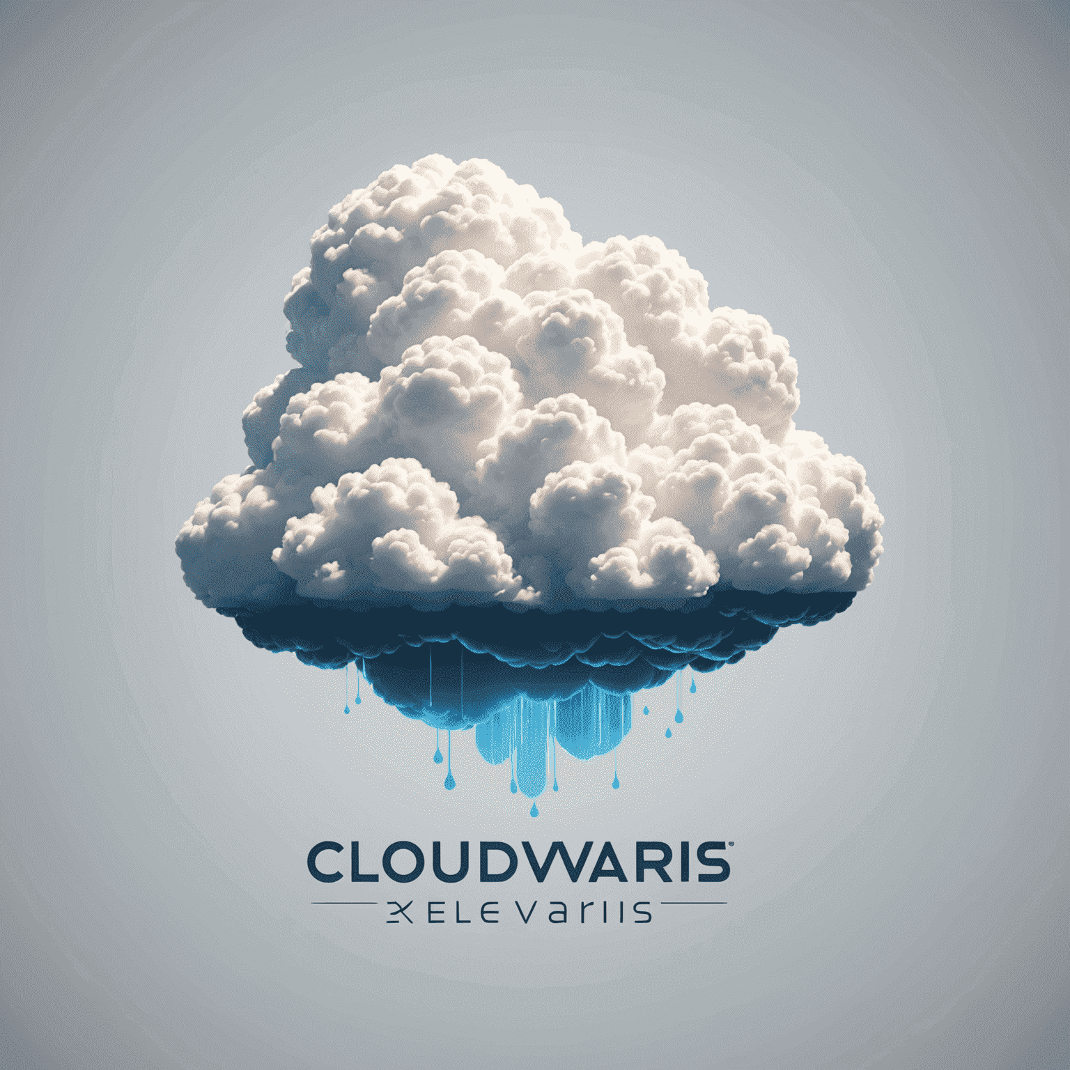 CloudXelvaris logo - Imagem estilizada de uma nuvem com o nome da empresa