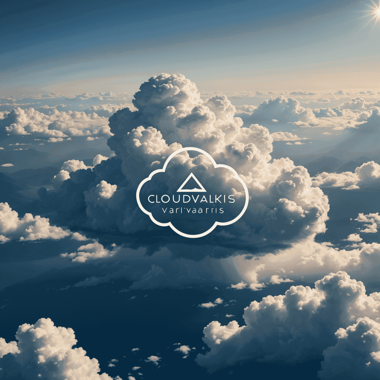 CloudXelvaris logo - Imagem estilizada de uma nuvem com o nome da empresa